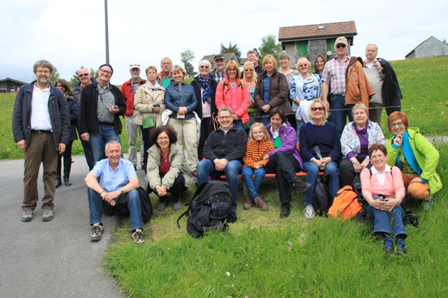 Gruppenbild des Kirchenchors in Nesslau 2015