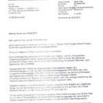 Offener Brief von Bürgermeister Michael Pesch, Seite 1